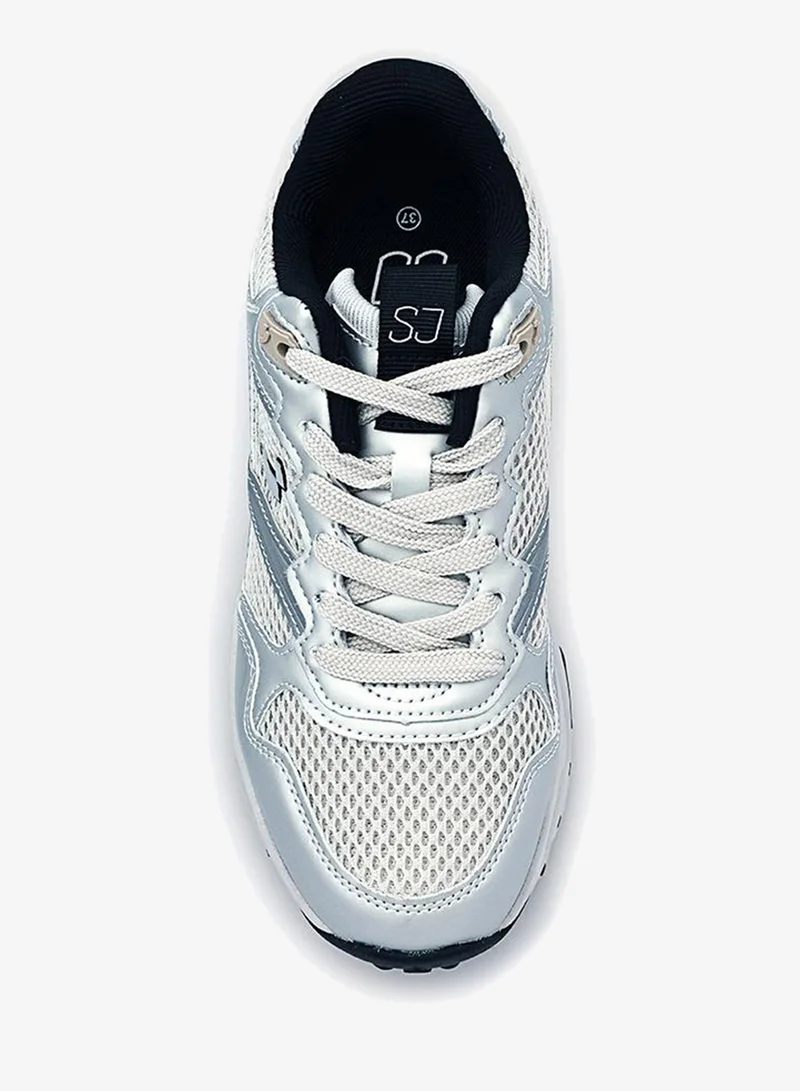 Iconstyle Silver/LightGrey Trail Running Performance Sneakers for Women | Best Price UAE